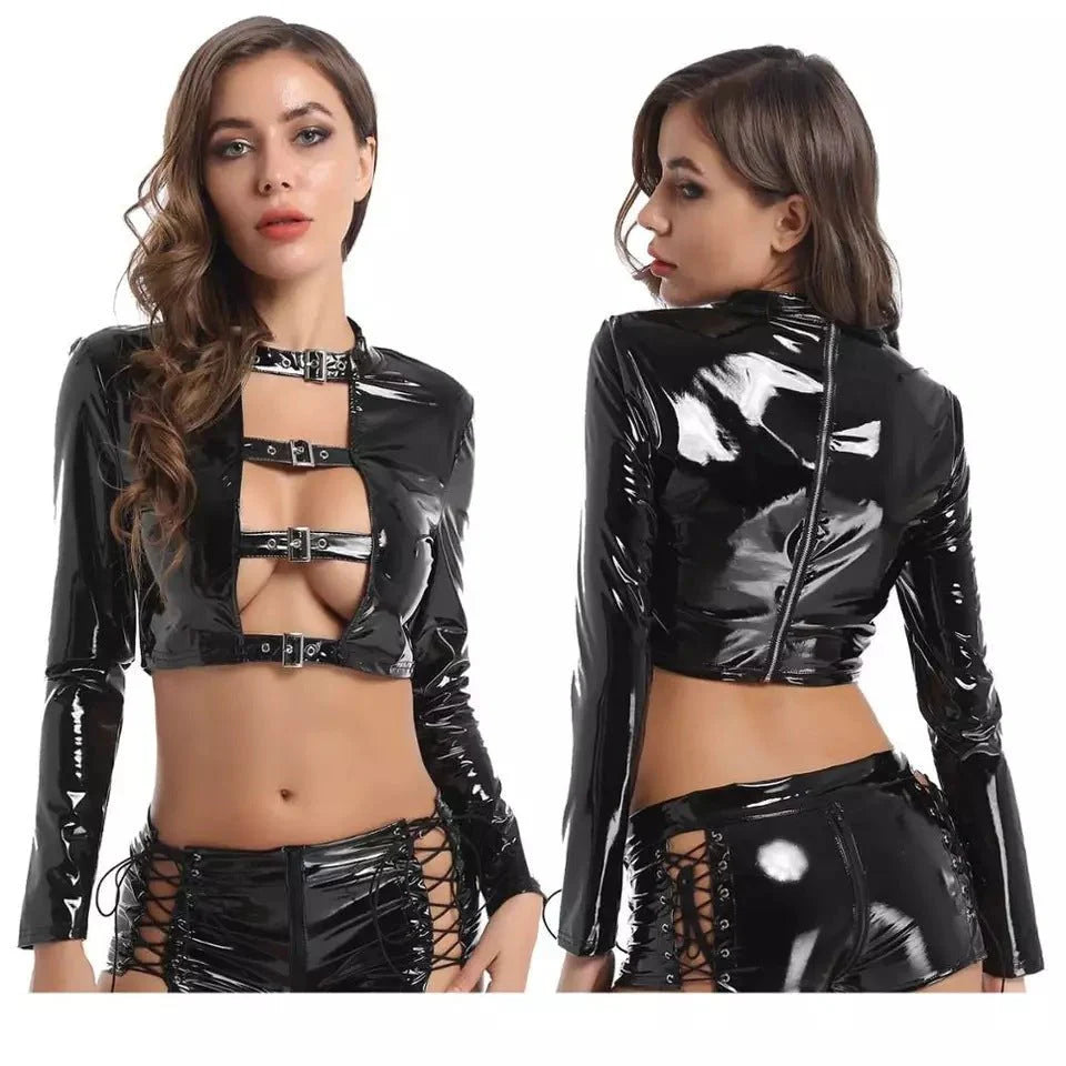 Certified Baddie Energy Two Piece Fetish Lingerie