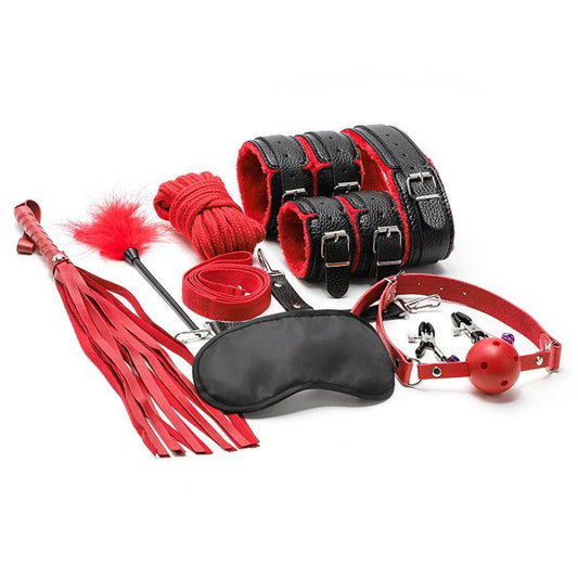 Intimate Control Red and Black 10 Piece Fantasy Set