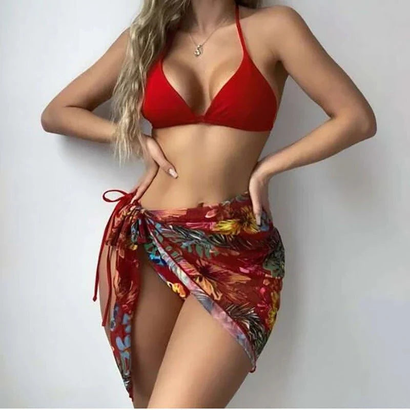 Swimsuit Set With Coverup